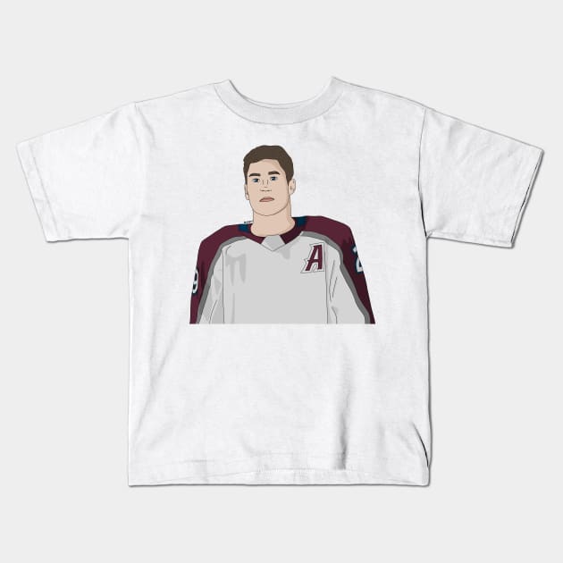 Nathan MacKinnon Kids T-Shirt by aimeefergiex